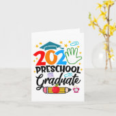 Vorschule Graduate Pre-k Grad 2025 Preschool Gradu Karte (Gelbe Blume)