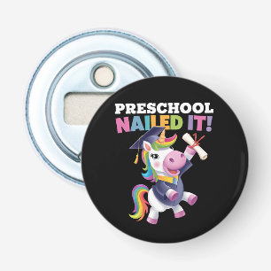 Vorschule Hat es geschafft Einhorn Abschlussmütze Flaschenöffner