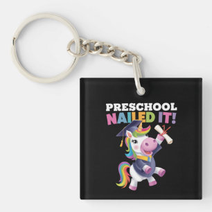 Vorschule Hat's Hingekriegt Einhorn Absolventenmüt Schlüsselanhänger