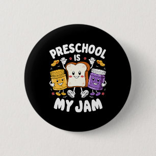 Vorschule ist mein Ding Erdnussbutter-Jelly-Lehrer Button