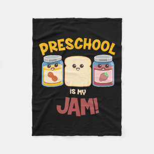 Vorschule ist mein Ding Süße Erdnussbutter-Gelee-L Fleecedecke