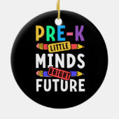 Vorschule Kinder zurück in die Schule Kleine Minds Keramik Ornament (Hinten)