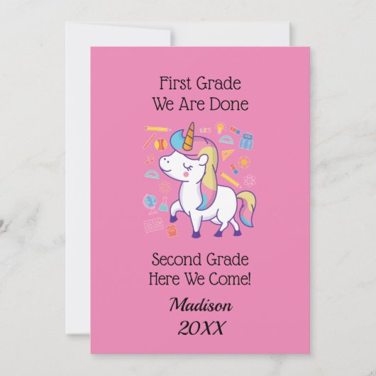 Vorschule Kindergarten Grundschule aufsteigen Einladung (Vorderseite)