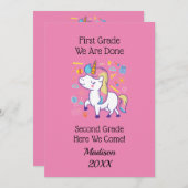 Vorschule Kindergarten Grundschule aufsteigen Einladung (Vorne/Hinten)