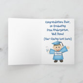 Vorschule-/Kindergarten-Jungen-Abschluss Karte (Innenseite)