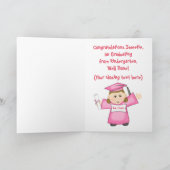 Vorschule-/Kindergarten-Mädchen-Abschluss Karte (Innenseite)