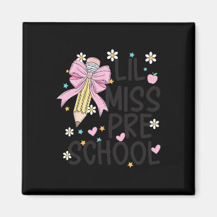 Vorschule Little Miss Zurück zur Schule Mädchen Vo Magnet