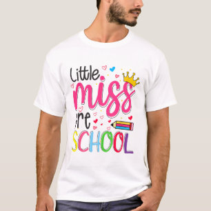 Vorschule Little Miss Zurück zur Schule Mädchen Vo T-Shirt