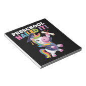 Vorschule nagelte It Unicorn Graduation Cap Notizblock (angewinkelt)