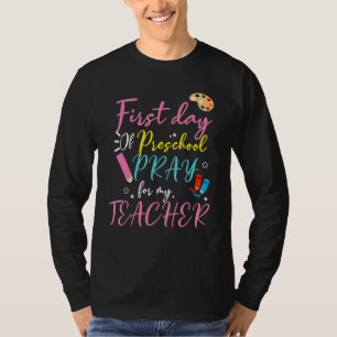 Vorschule Pre K Rückkehr zur Schule Erster Schult T-Shirt