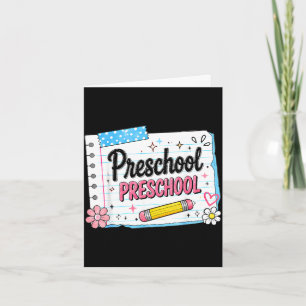 Vorschule zurück zur Schule für Mädchen rosa Vorsc Karte
