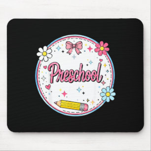 Vorschule zurück zur Schule für Mädchen rosa Vorsc Mousepad