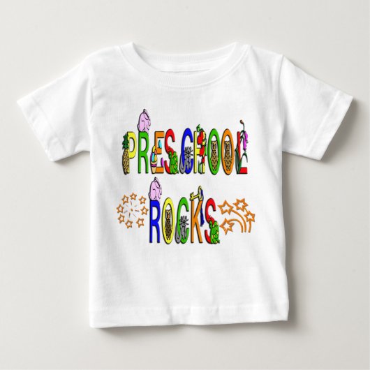 Vorschulgesteine - Sterne Baby T-shirt (Vorderseite)