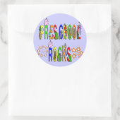 Vorschulgesteine - Sterne Runder Aufkleber (Tasche)