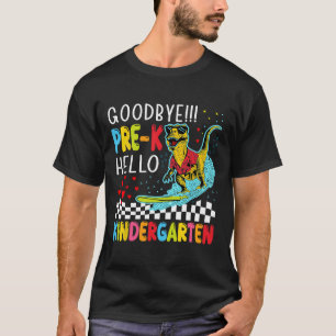 Vorschulkinder Jungen Letzter Schultag Dinosaurier T-Shirt