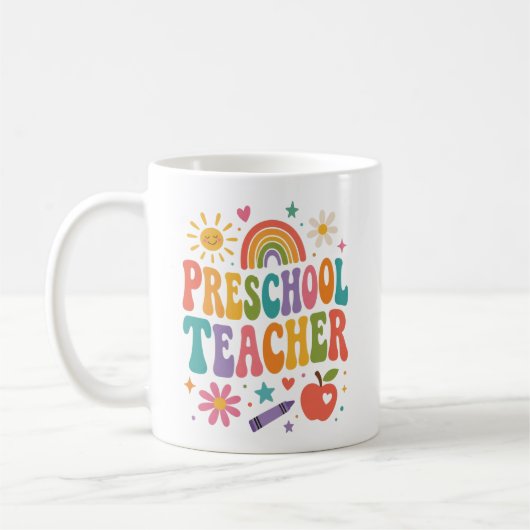 Vorschullehrer Anerkennung Kaffeetasse (Links)