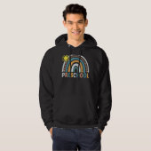 Vorschullehrer Boho Rainbow Back to School Apple Hoodie (Vorne ganz)