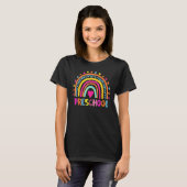 Vorschullehrer Boho Regenbogenlehrer Letzten Tag T-Shirt (Vorne ganz)