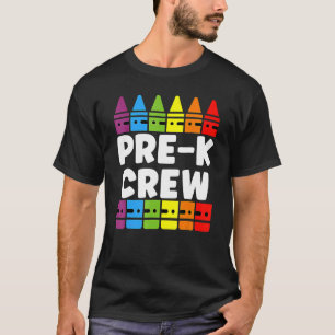 Vorschullehrer-Crew im Vorfeld der K-Studie zurück T-Shirt