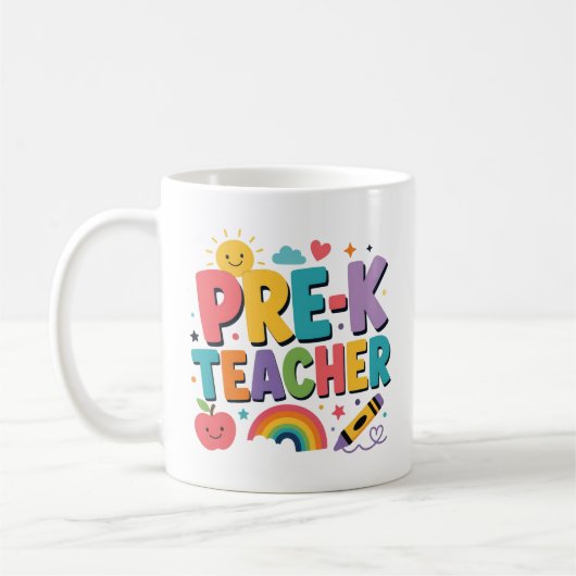 Vorschullehrer-Dankeschön-Geschenk Kaffeetasse (Links)