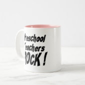 Vorschullehrer-Felsen! Tasse (Vorderseite Links)