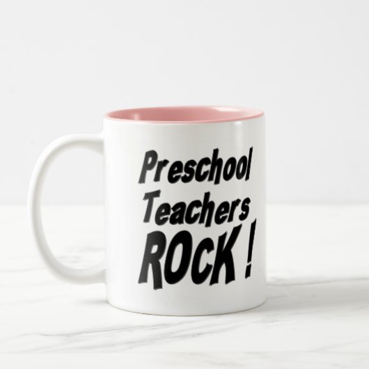 Vorschullehrer-Felsen! Tasse (Links)