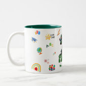 Vorschullehrer/in Zweifarbige Tasse (Links)