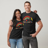 Vorschullehrer Leopard Rainbow Pre-K-Lehrer T-Shirt (Unisex)