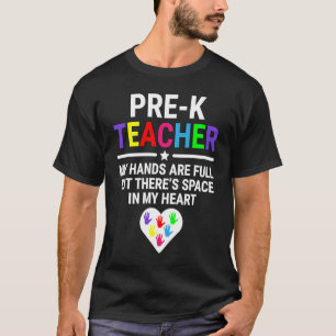 Vorschullehrer Meine Hände sind Niedlicher Vorschu T-Shirt