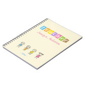 Vorschullehrer-niedliche Bleistift-Illustrationen Notizblock (Linke Seite)