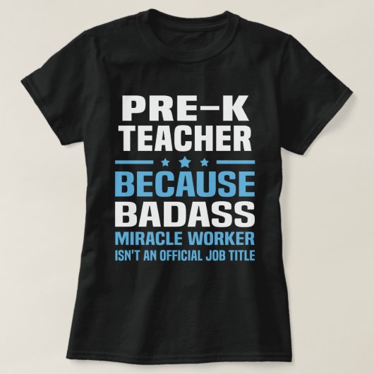 Vorschullehrer T-Shirt (Design vorne)