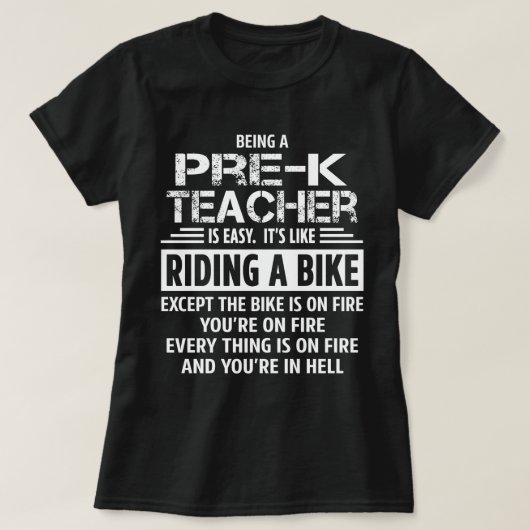 Vorschullehrer T-Shirt (Design vorne)