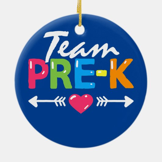 Vorschullehrer-Team zurück an den Vorschullehrer Keramik Ornament (Hinten)