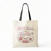 Vorschullehrer- und Strick-Tasche