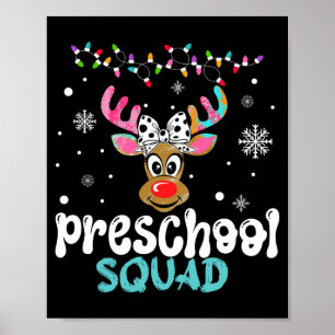 Vorschullehrer Weihnachten Vorschulgruppe Poster
