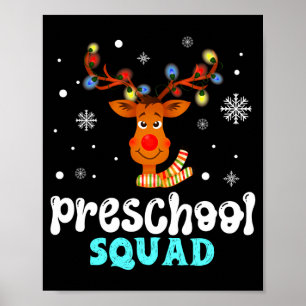 Vorschullehrer Weihnachten Vorschulgruppe Poster