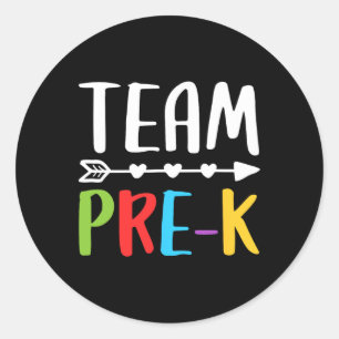 Vorschullehrer zurück in die Schule Runder Aufkleber