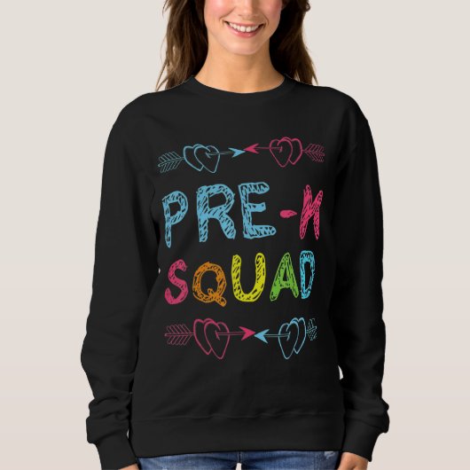 Vorschullehrer zurück zur Schule Sweatshirt (Vorderseite)
