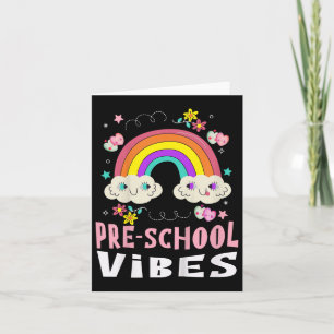 Vorschulschüler Vibes School 1. Tag Zurück in die  Karte