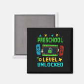 Vorschulstufe freigeschaltet Ck To School Pixel Ar Magnet (Vorderseite/Rückseite)