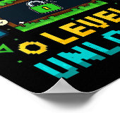 Vorschulstufe freigeschaltet Ck To School Pixel Ar Poster (Ecke)