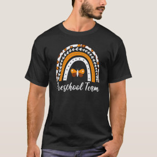 Vorschulteam 2022 Regenbogen-Leoparden-Druck Vorsc T-Shirt