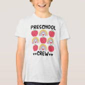 Vorschulteam Crew Tri-Blend Shirt (Vorderseite)