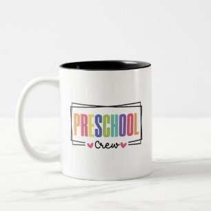 Vorschulteam Crew Zweifarbige Tasse