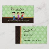 VorschulTelefonkarten Visitenkarte (Vorne/Hinten)