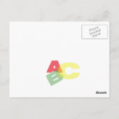 Vorschulwerbung Postkarte (Rückseite)