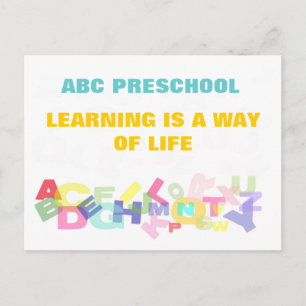 Vorschulwerbung Postkarte