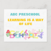 Vorschulwerbung Postkarte (Vorderseite)