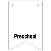 Vorschulzeit bis Hauptschulzeit Abschluss Jahre Wimpelkette (Zweite Fahne)