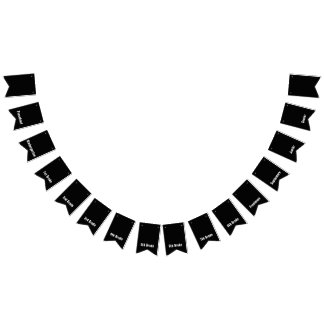 Vorschulzeit bis Hauptschulzeit Abschluss Jahre Wimpelkette